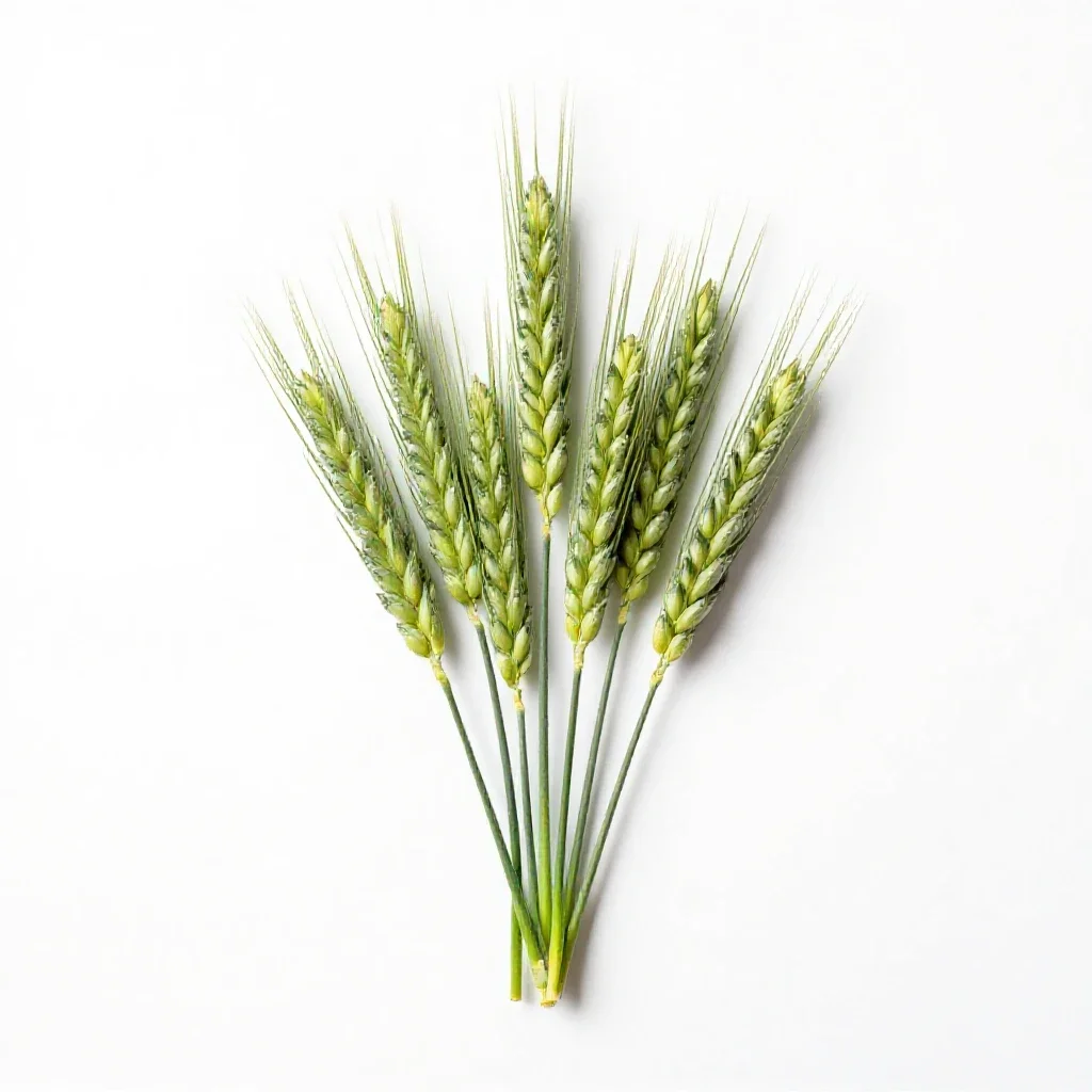 Wheatgrass isolated on a white background