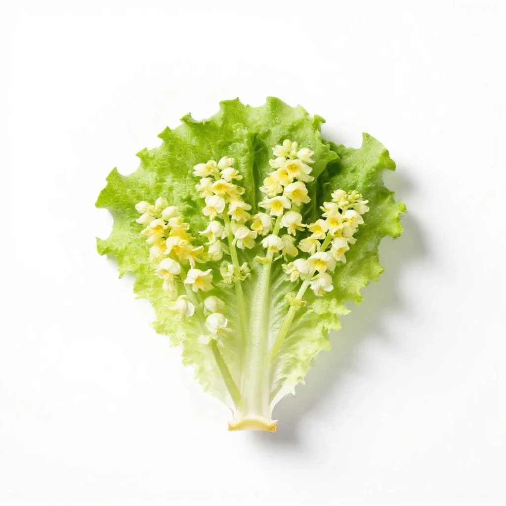 White lettuce isolated on a white background