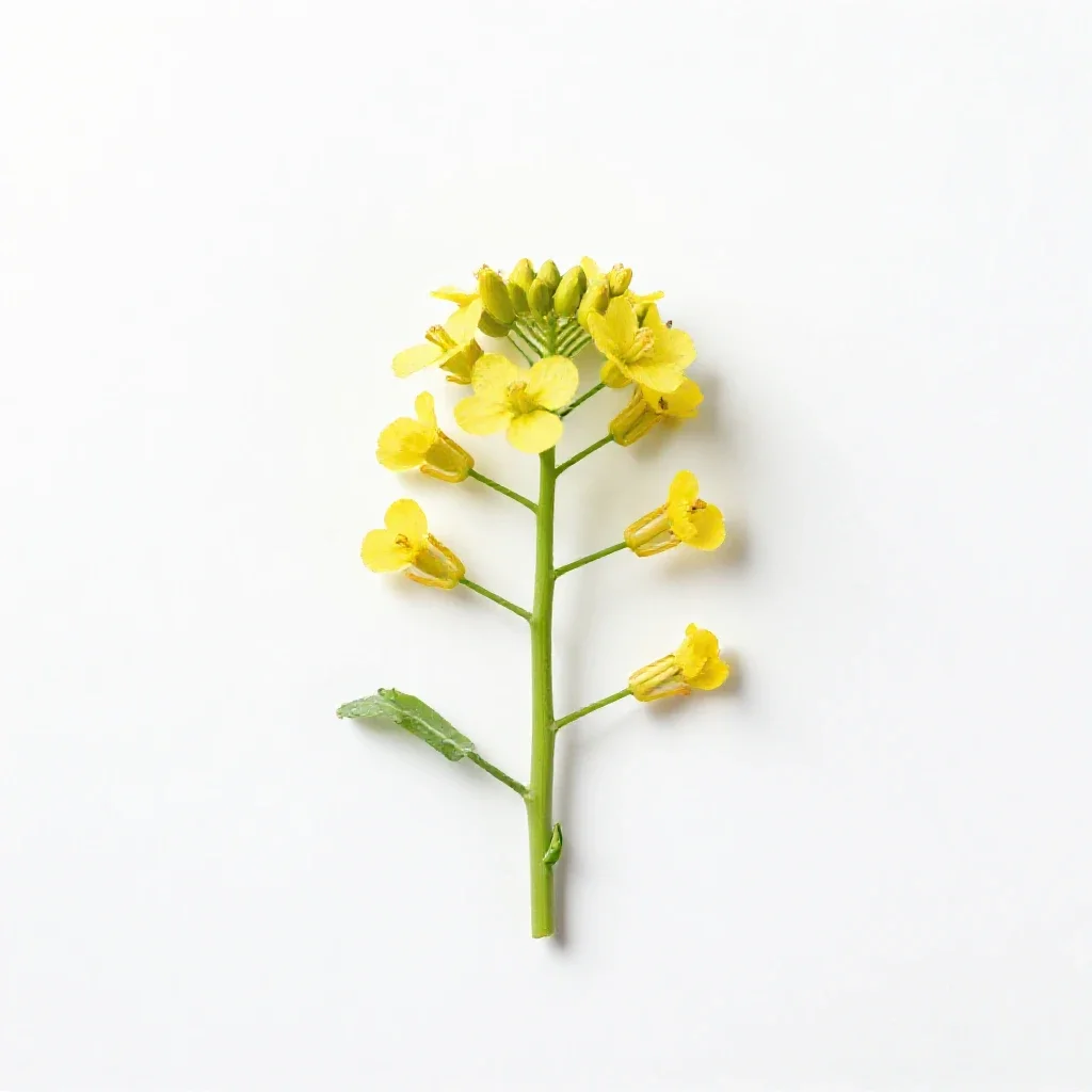 White mustard isolated on a white background