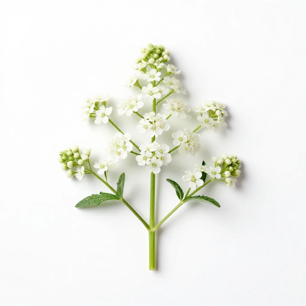 White snakeroot isolated on a white background