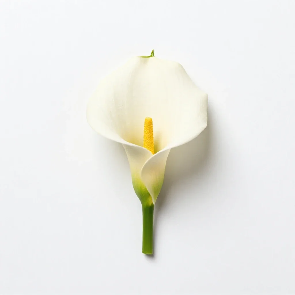 Wild calla isolated on a white background