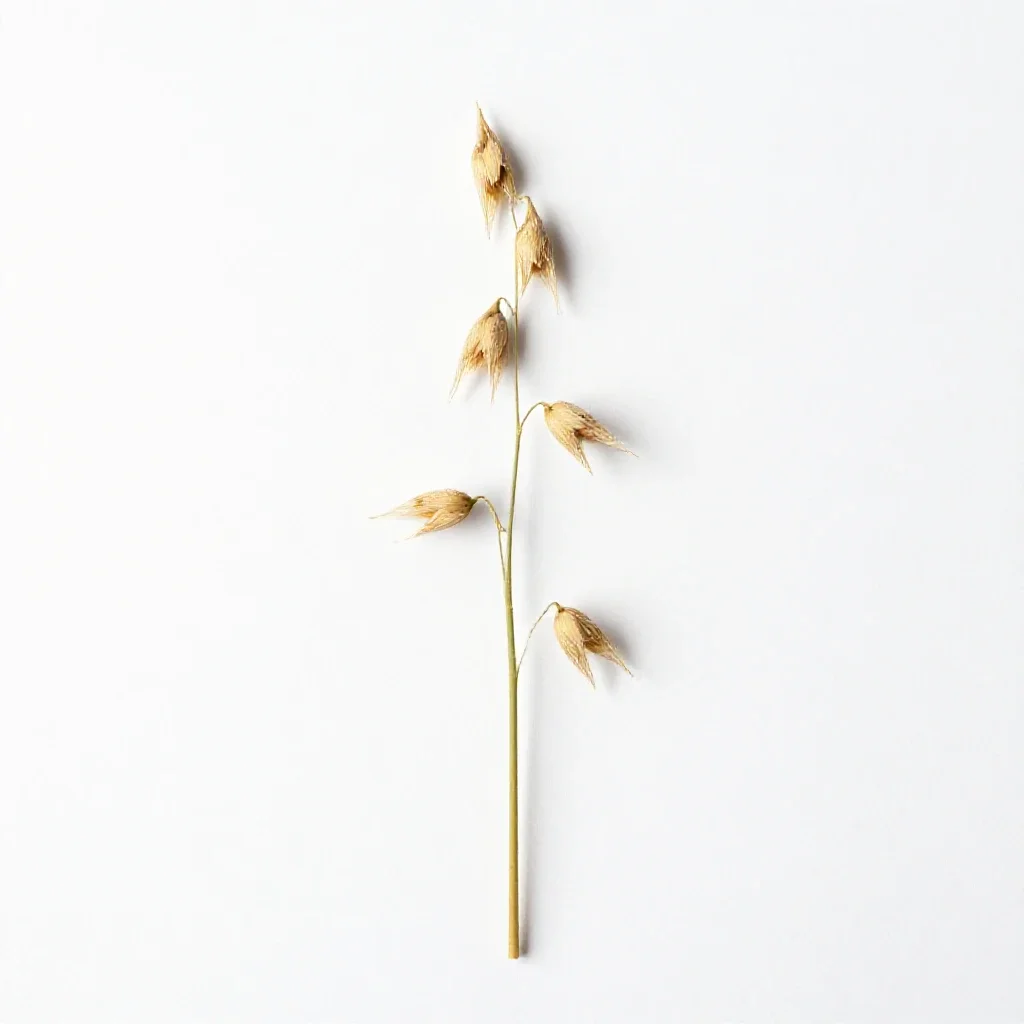 Wild oat isolated on a white background