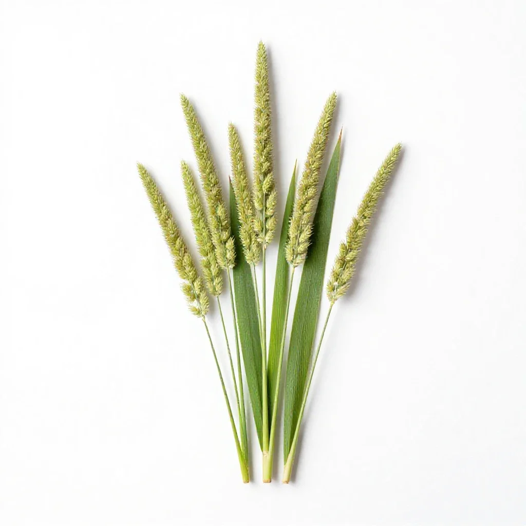 Wild rye isolated on a white background