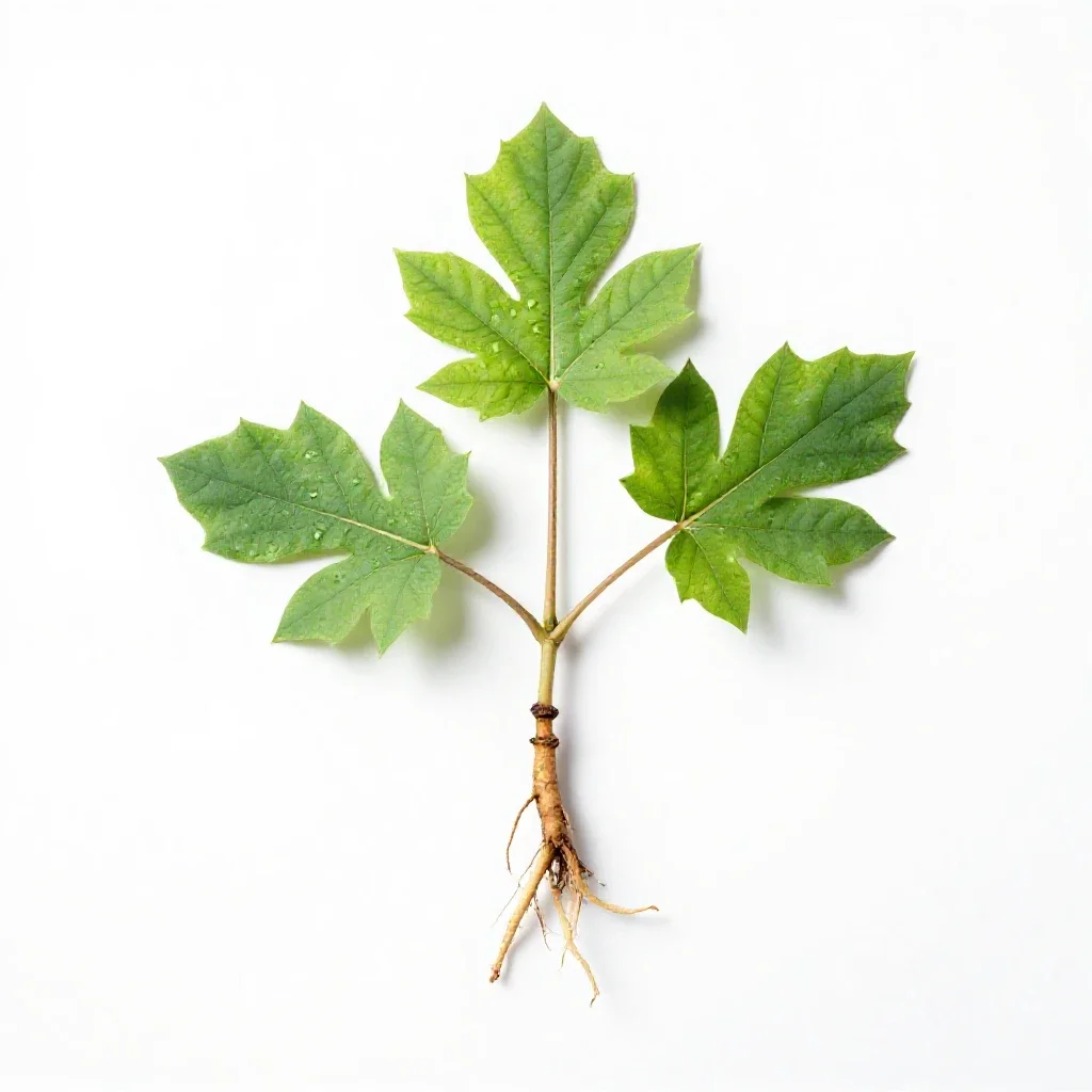 Wild sarsaparilla isolated on a white background