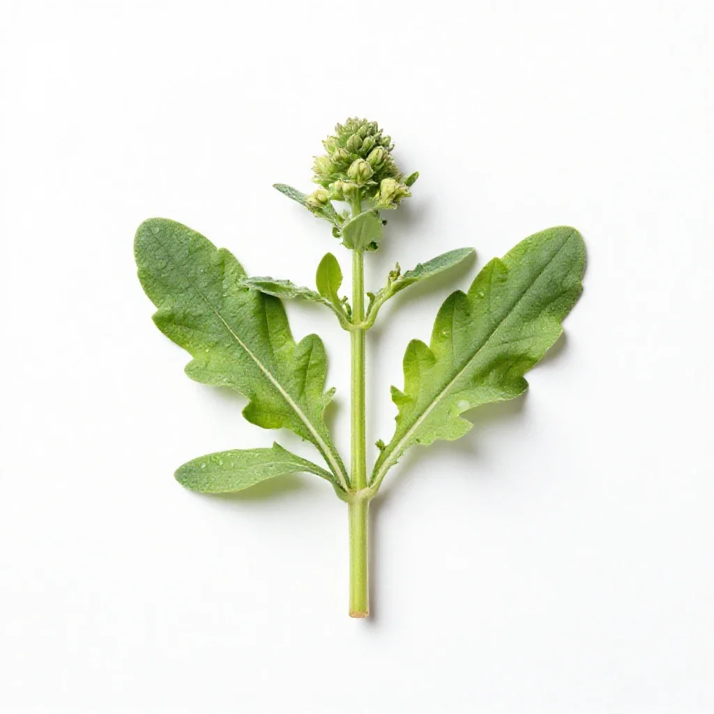 Winged pigweed isolated on a white background