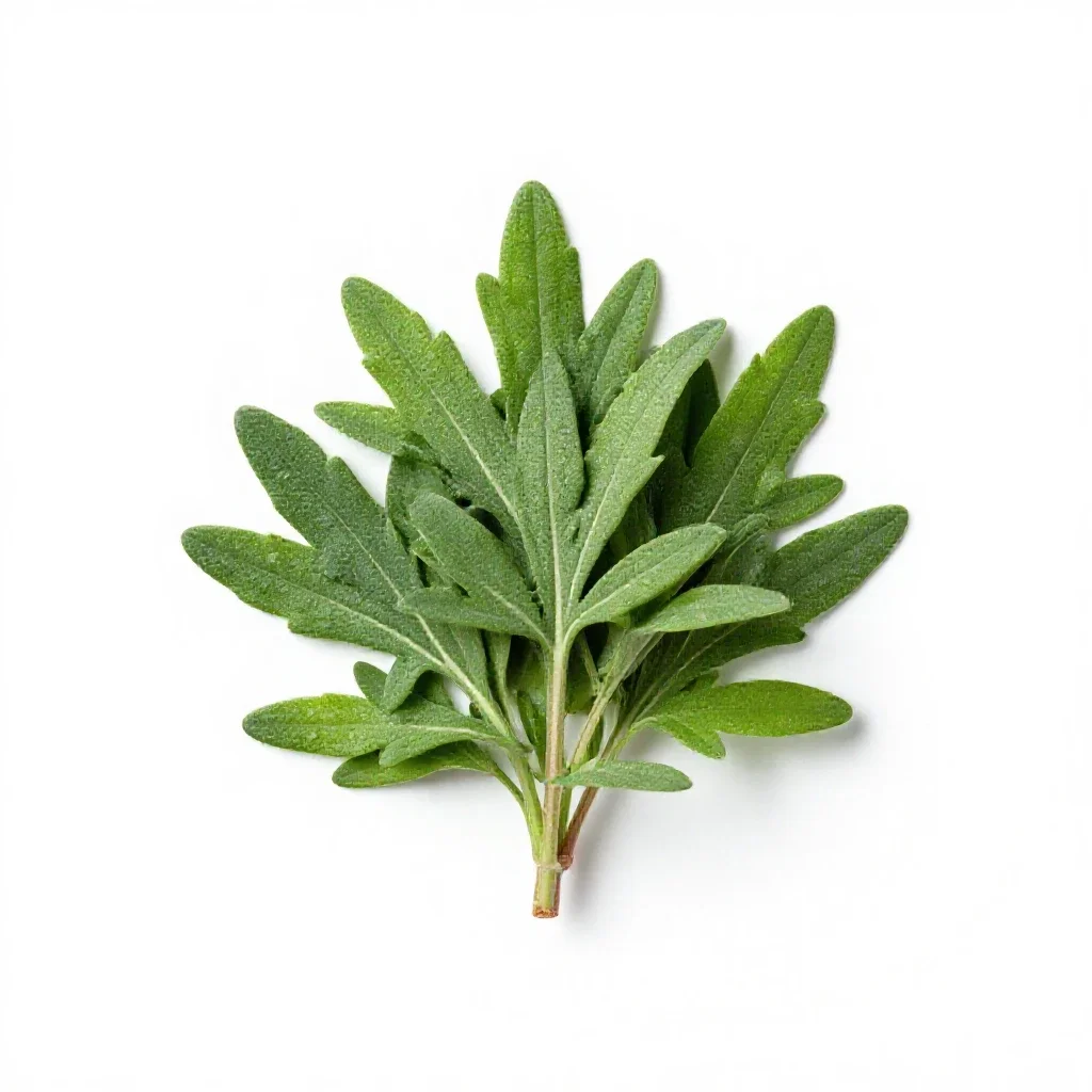 Winter savory isolated on a white background