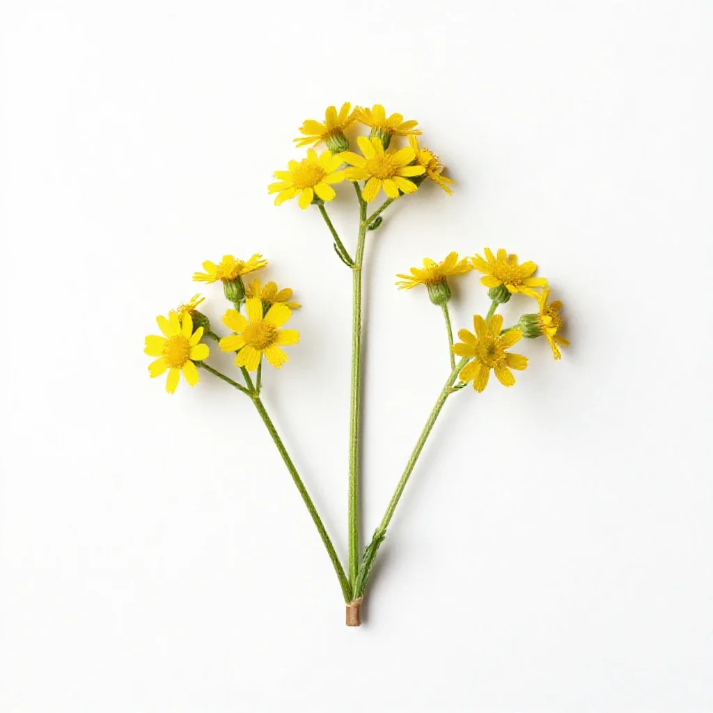 Woodland oxeye isolated on a white background