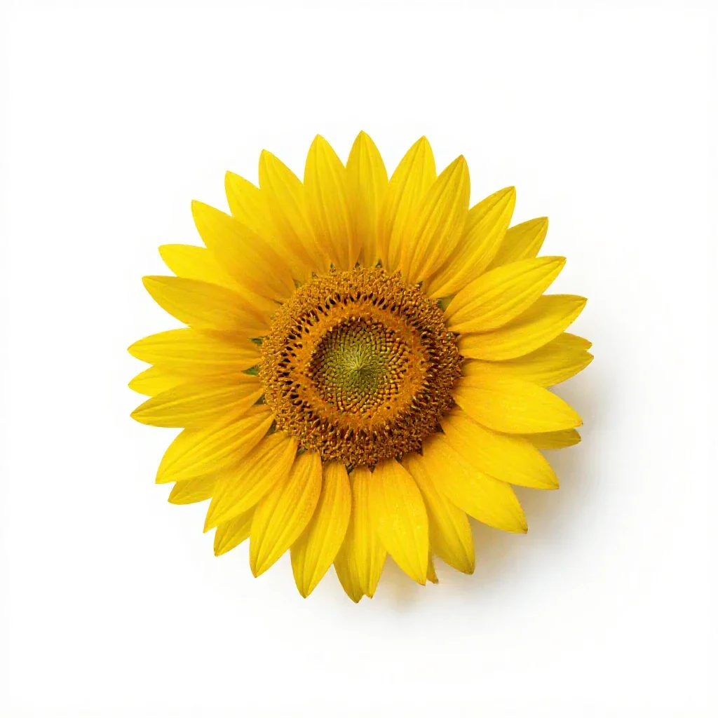 Woolly sunflower isolated on a white background