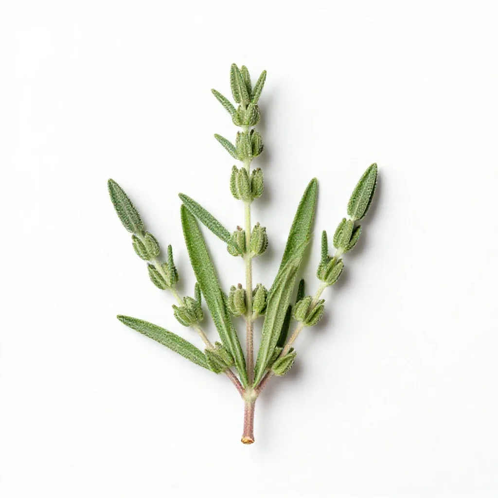 Wormwood sage isolated on a white background