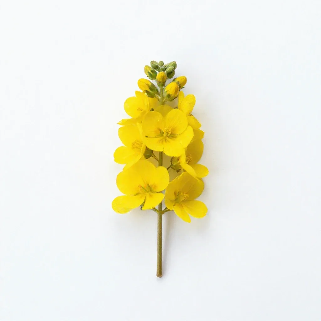 Yellow loosestrife isolated on a white background