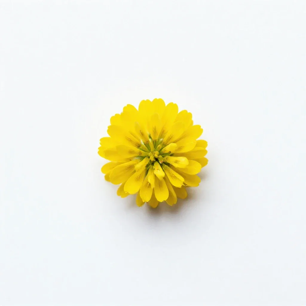 Yellow sweet clover isolated on a white background