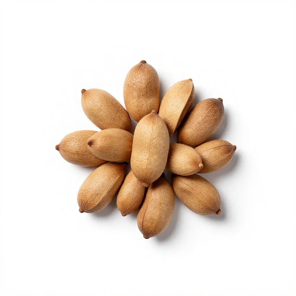 Algarroba isolated on a white background