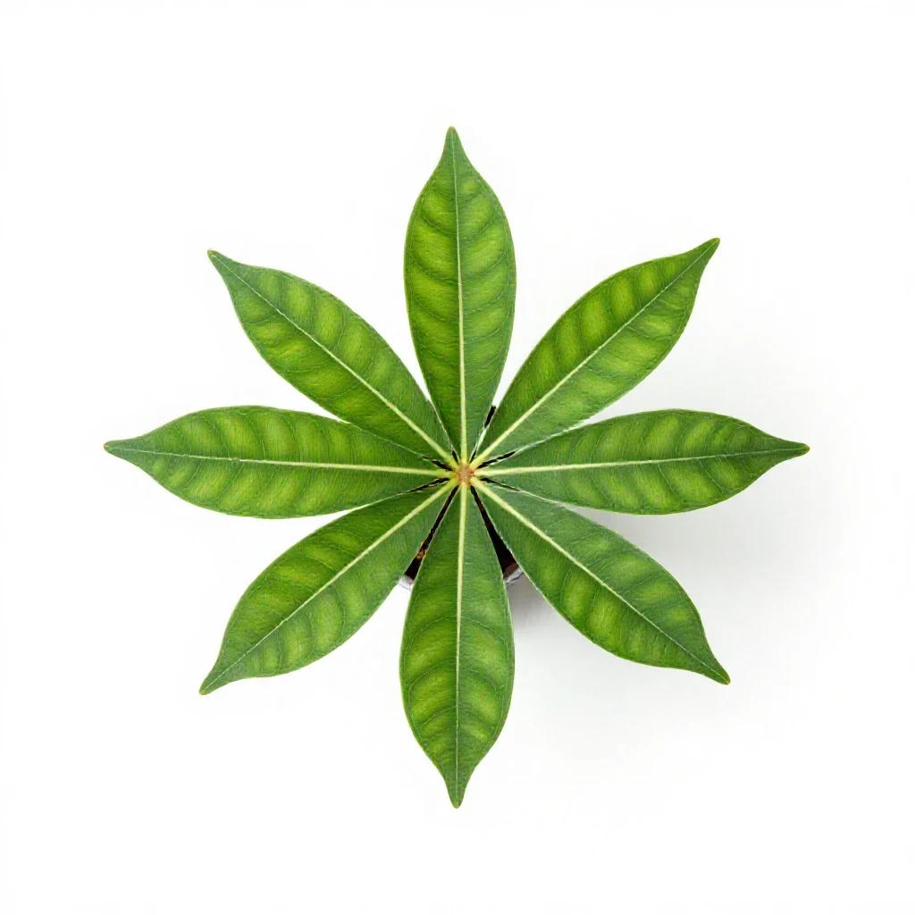 Alocasia isolated on a white background