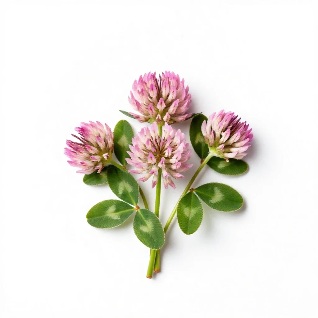 Alpine clover isolated on a white background