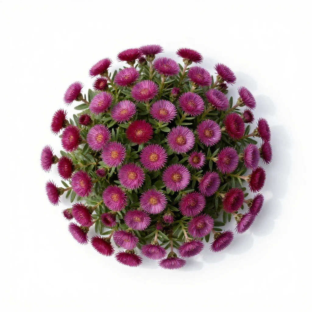 Alpine coltsfoot isolated on a white background