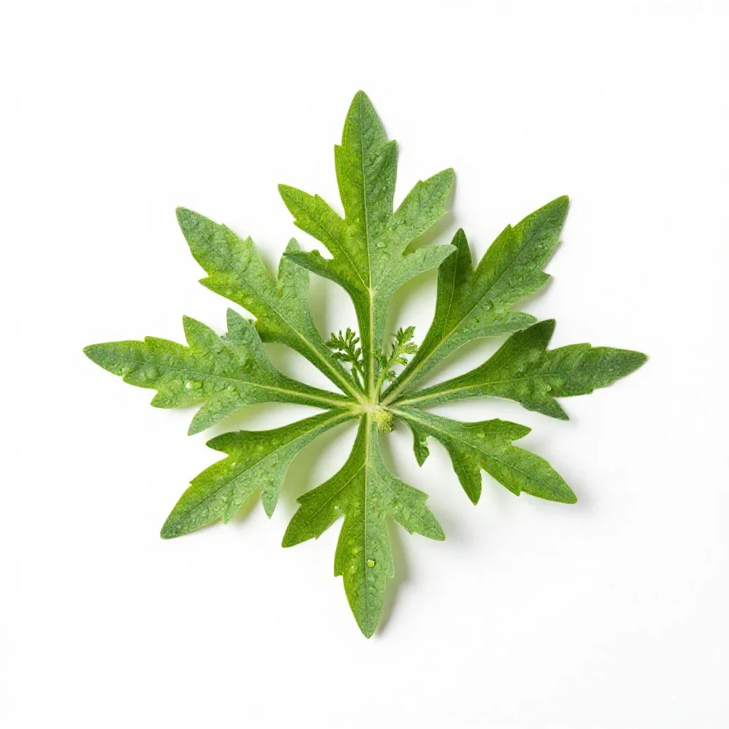 Angelica isolated on a white background