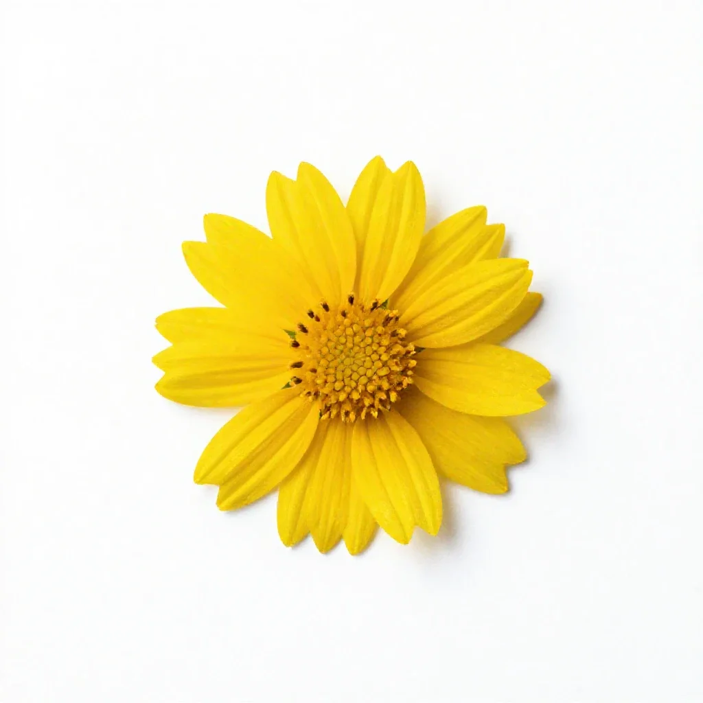 Autumn sneezeweed isolated on a white background