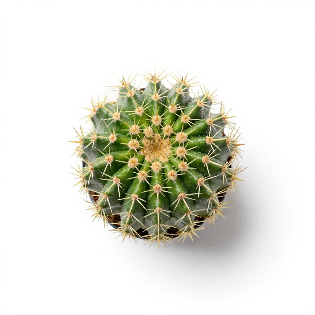Echinocactus isolated on a white background