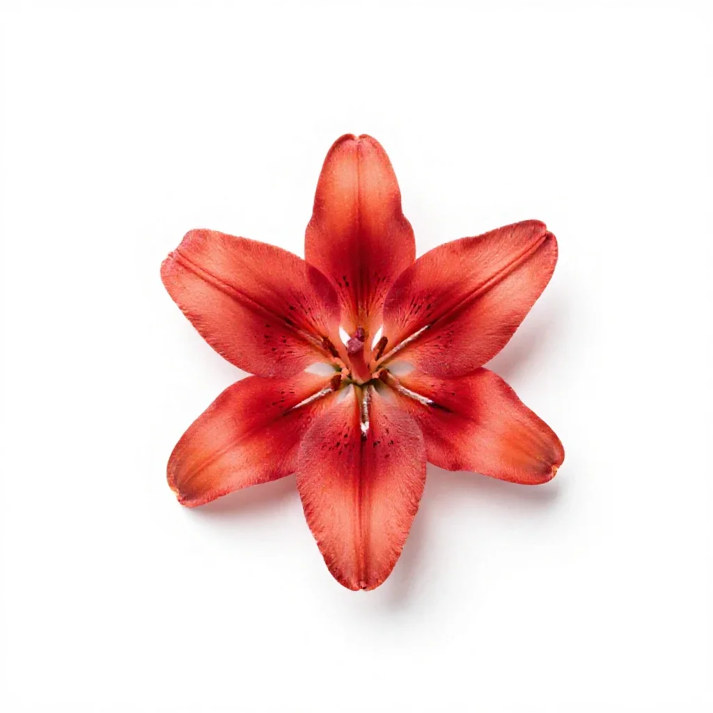 Impala lily isolated on a white background