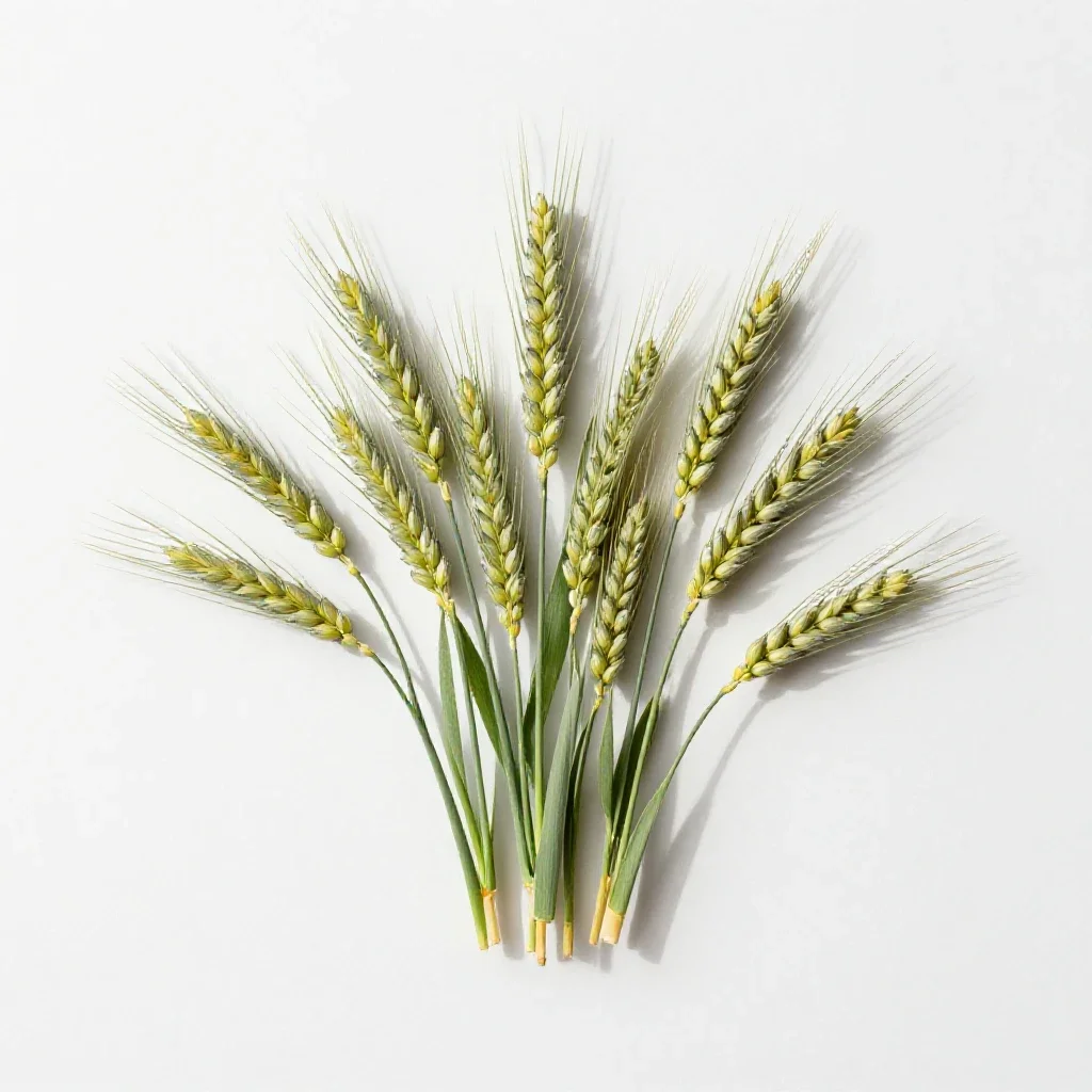 Intermediate wheatgrass isolated on a white background