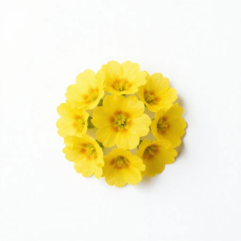 Oxlip isolated on a white background