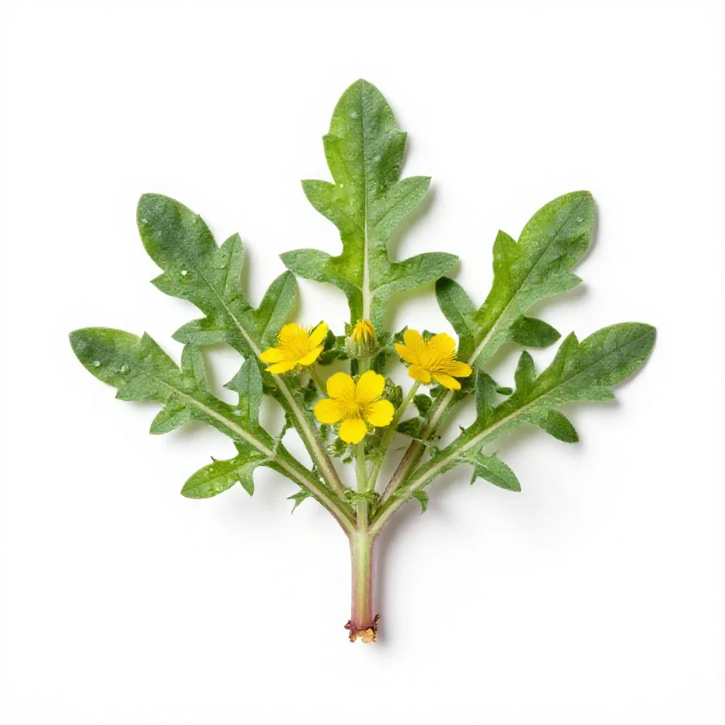 Oxtongue isolated on a white background