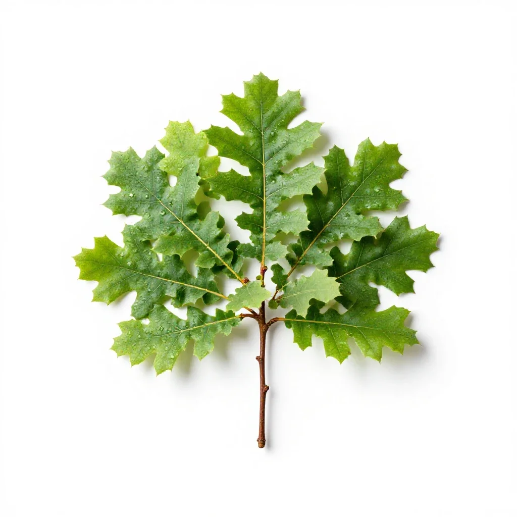 Basket oak isolated on a white background