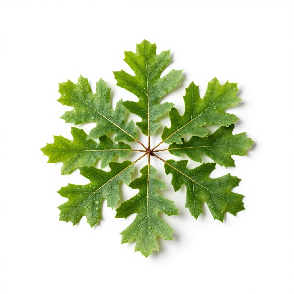 Bear oak isolated on a white background