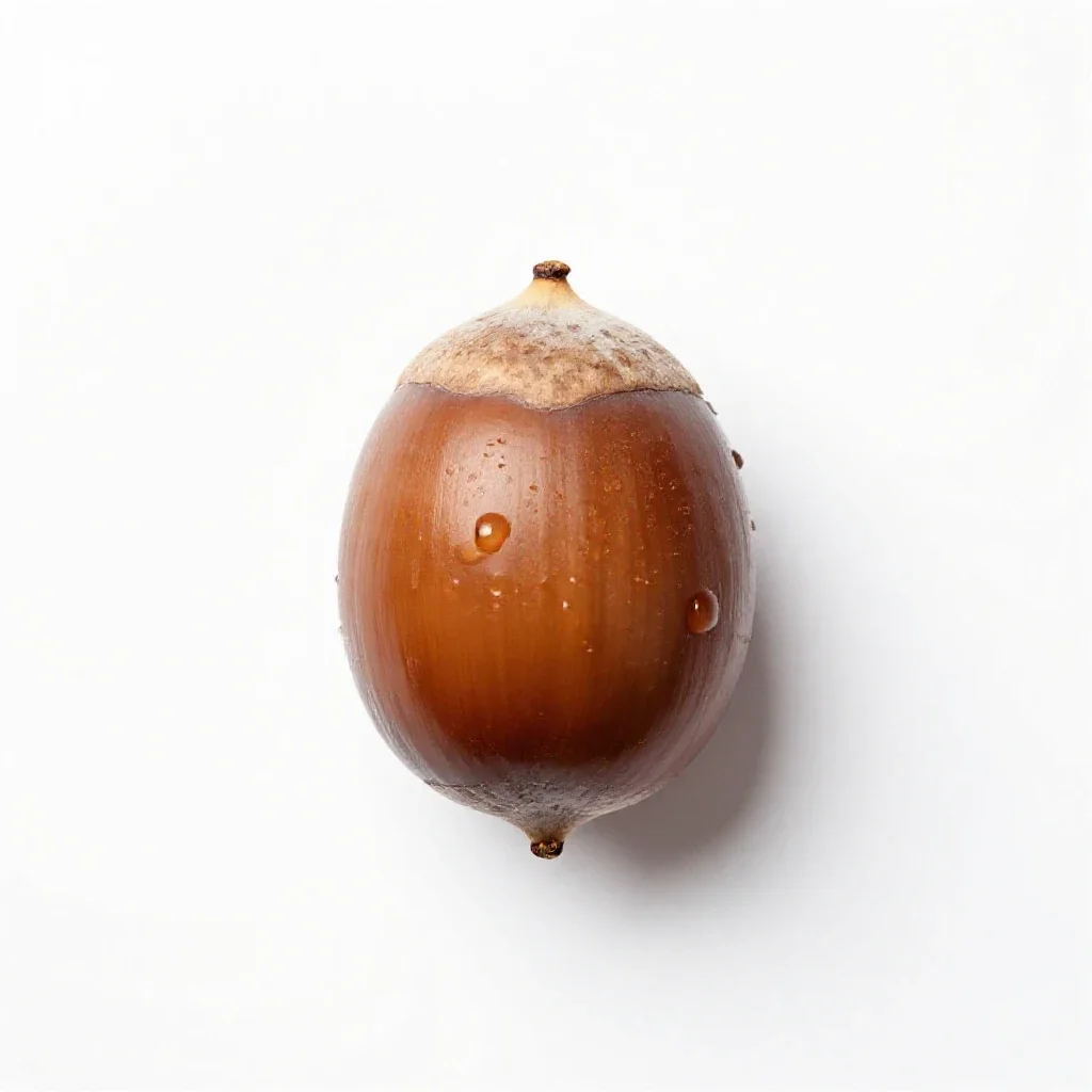 Big shellbark isolated on a white background