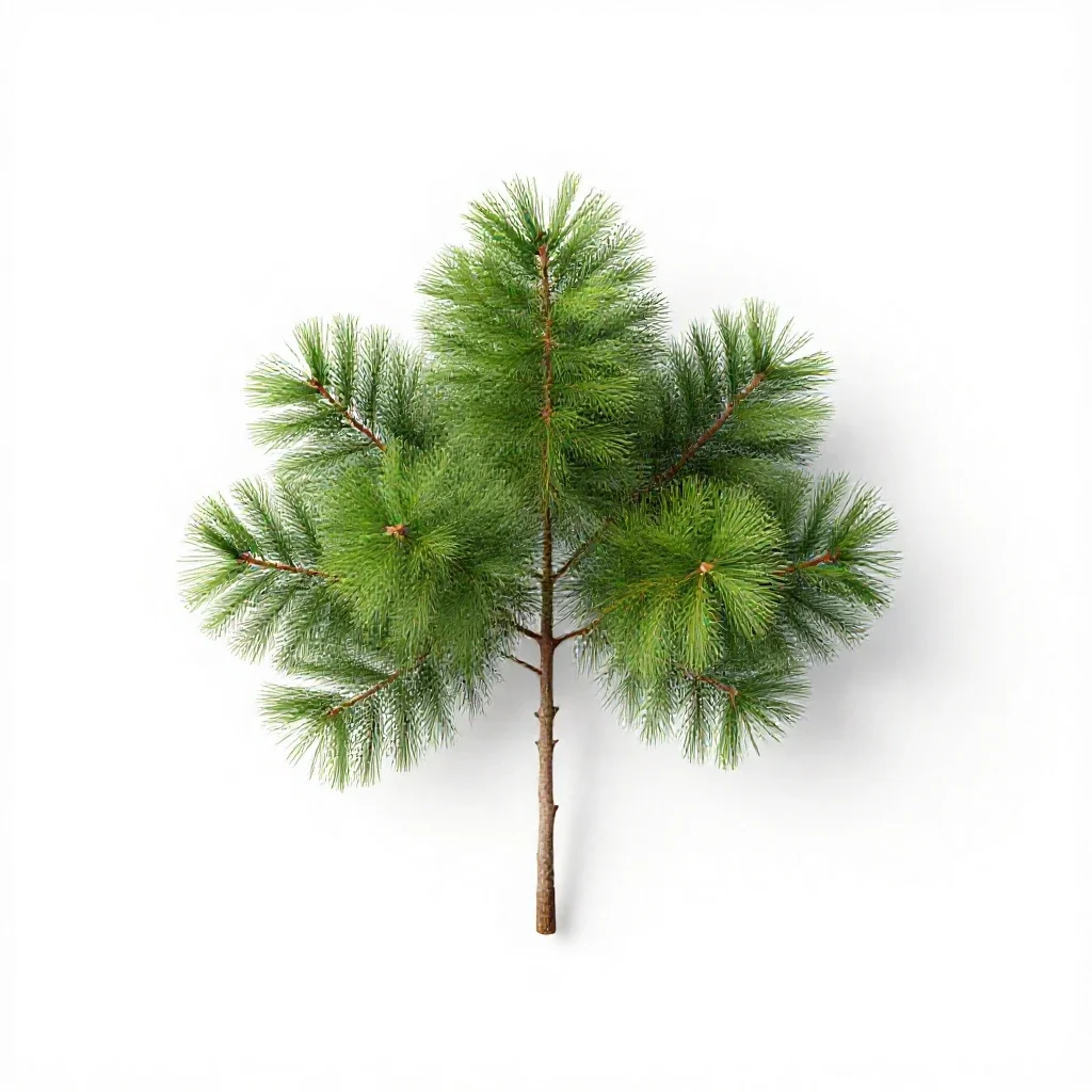 Bottle-tree isolated on a white background