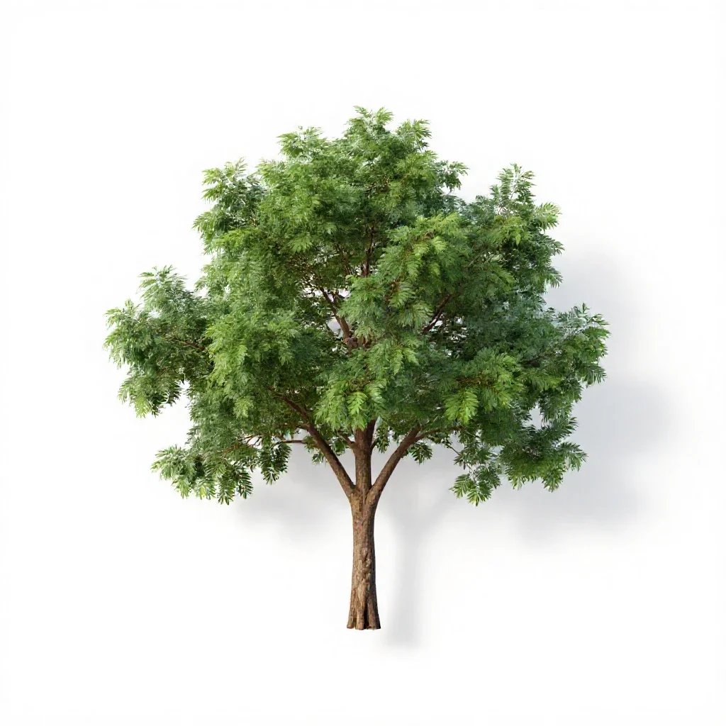 Brazilian ironwood isolated on a white background