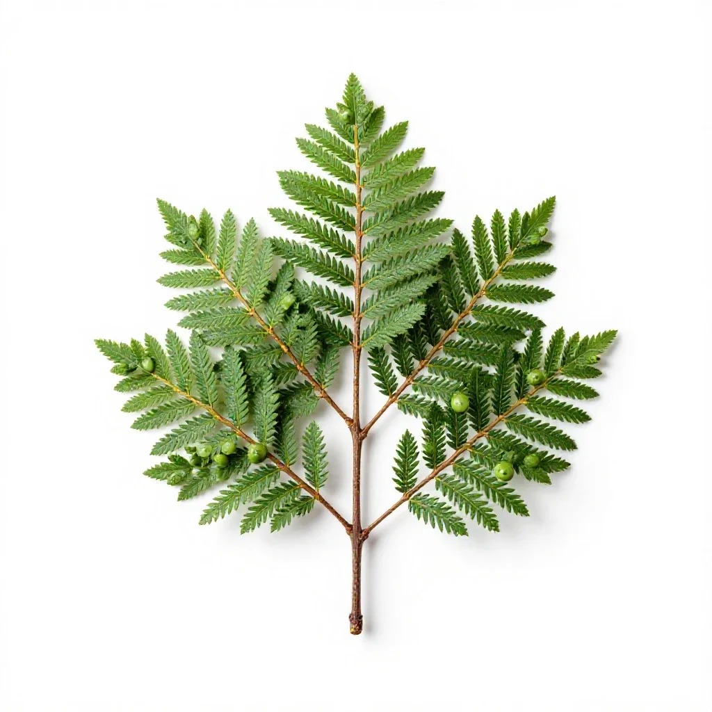 Button tree isolated on a white background