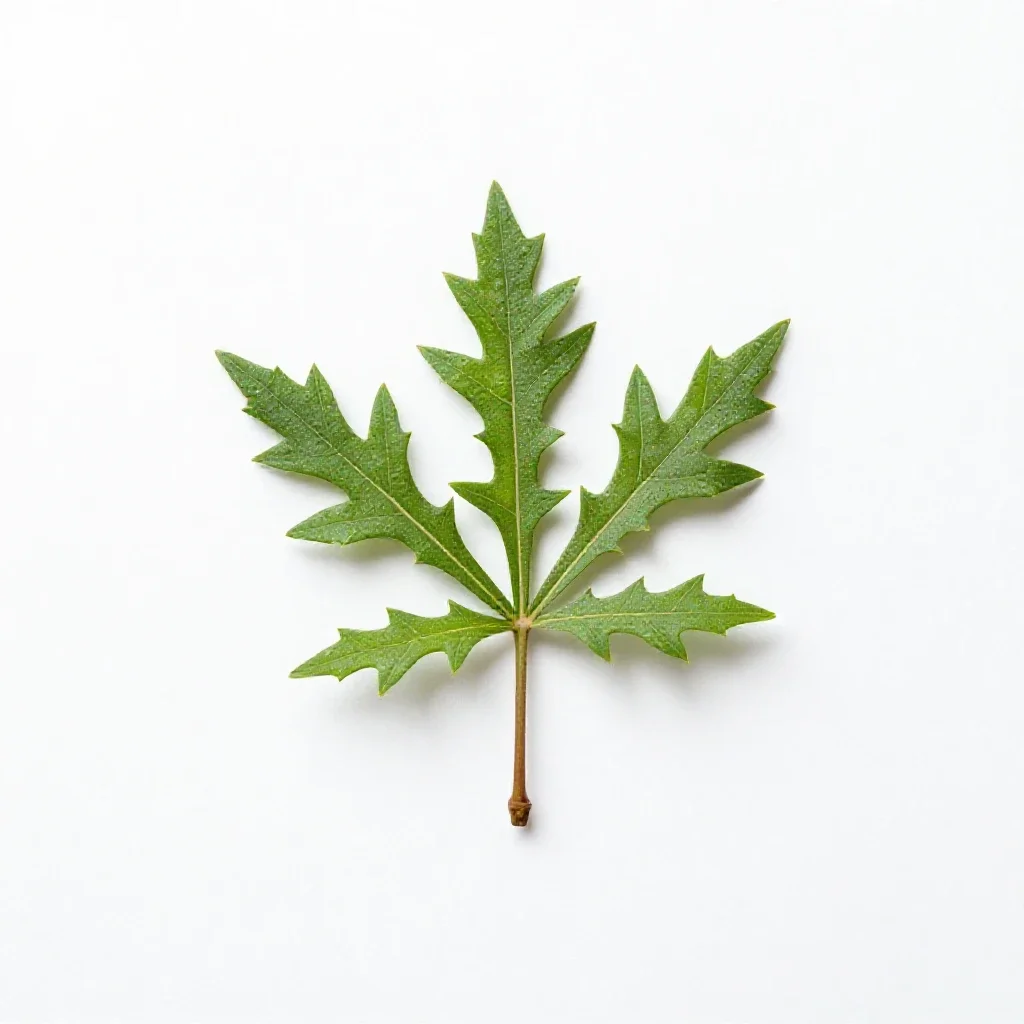 Cockspur isolated on a white background
