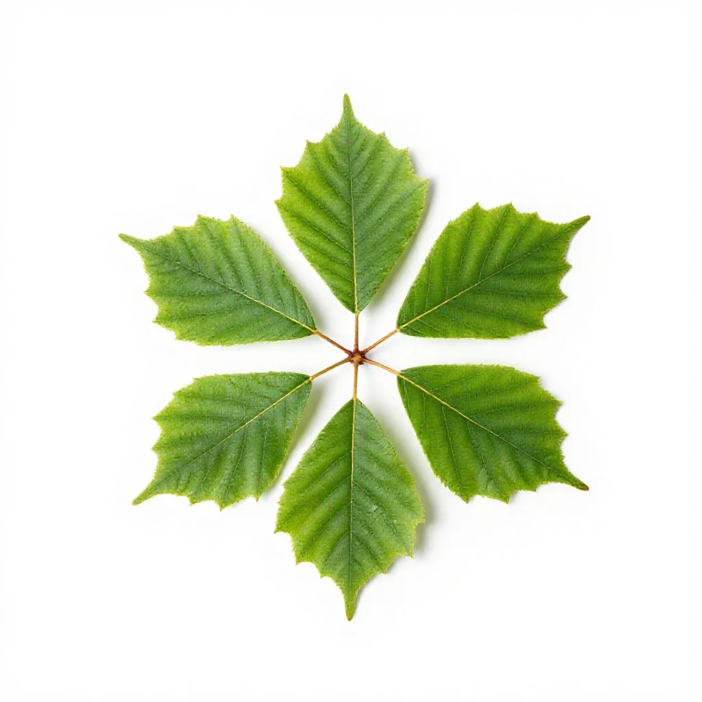 Common beech isolated on a white background