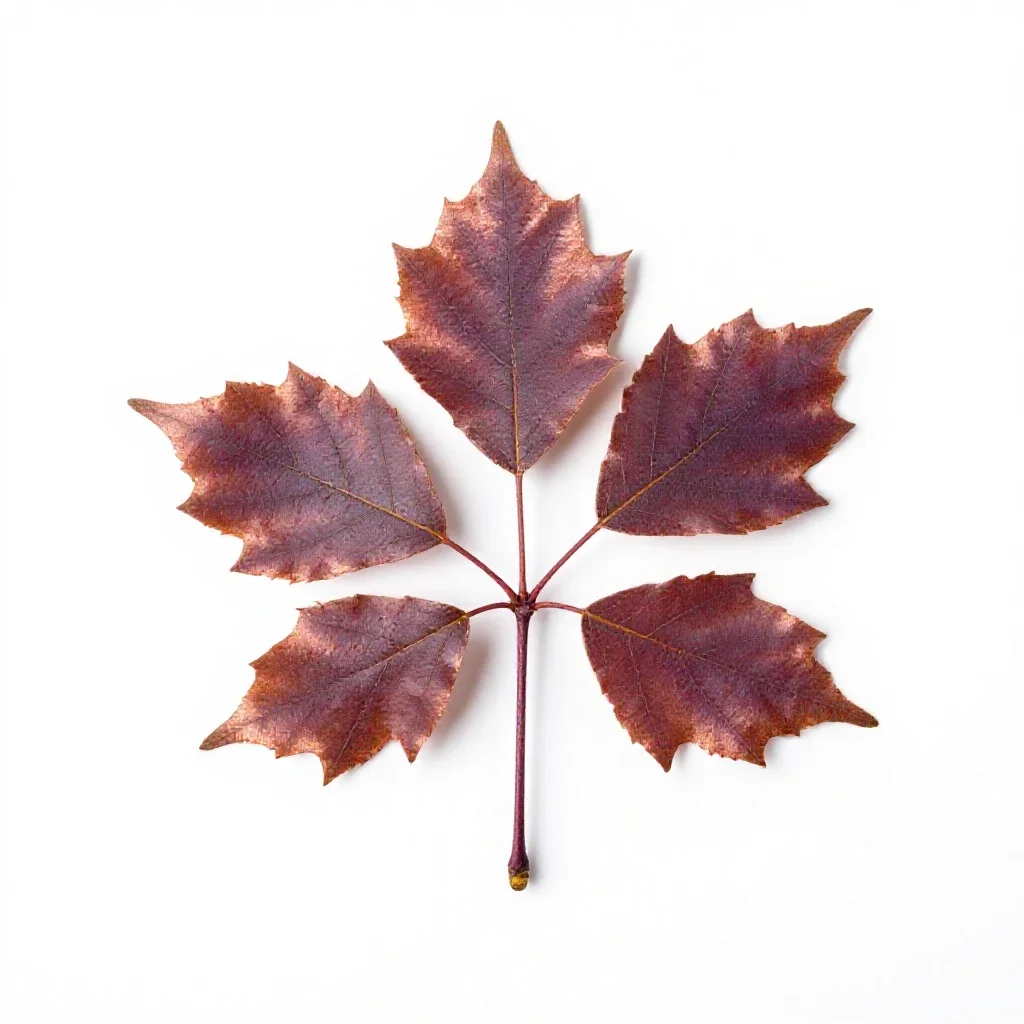Copper beech isolated on a white background