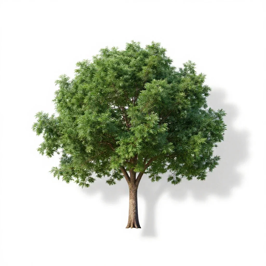 Fever tree isolated on a white background