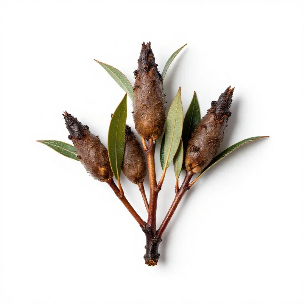 Flooded gum isolated on a white background