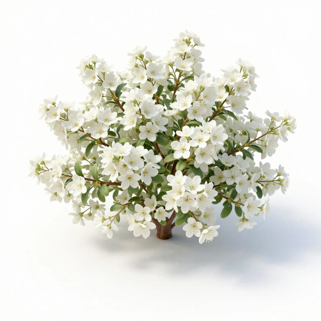Fringe bush isolated on a white background