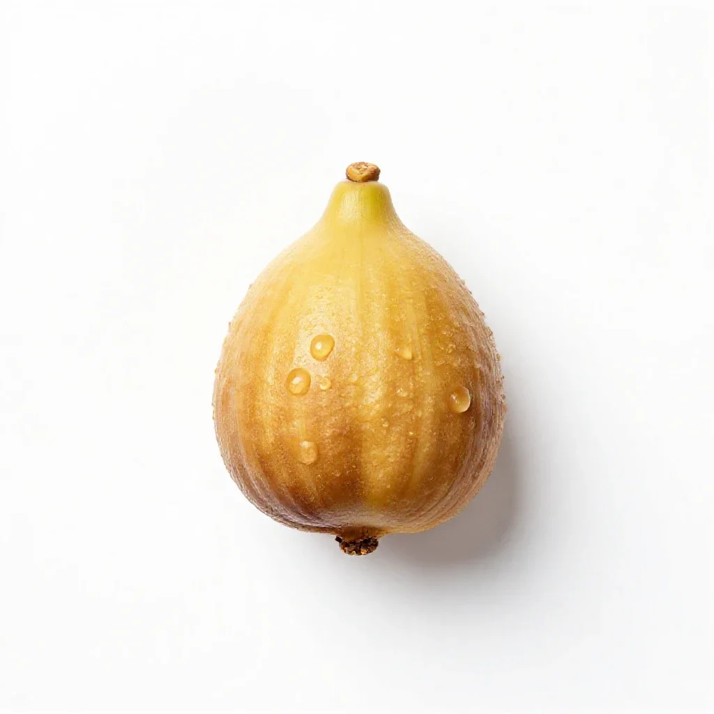 Golden fig isolated on a white background