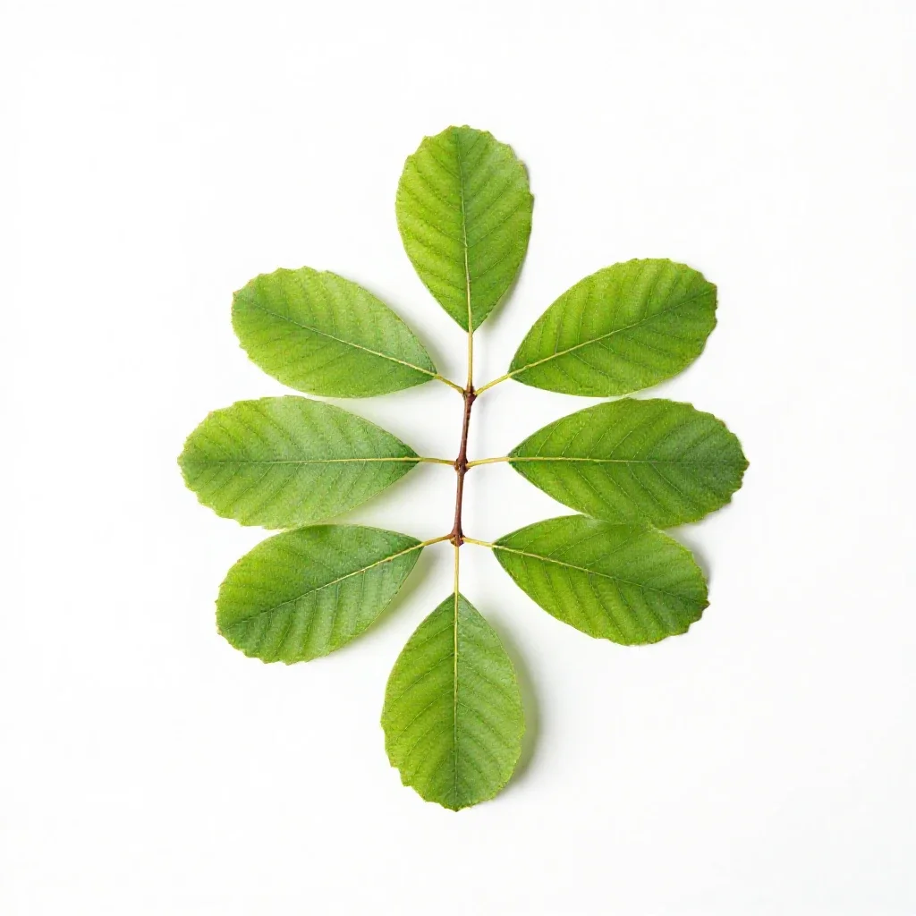 Green ash isolated on a white background