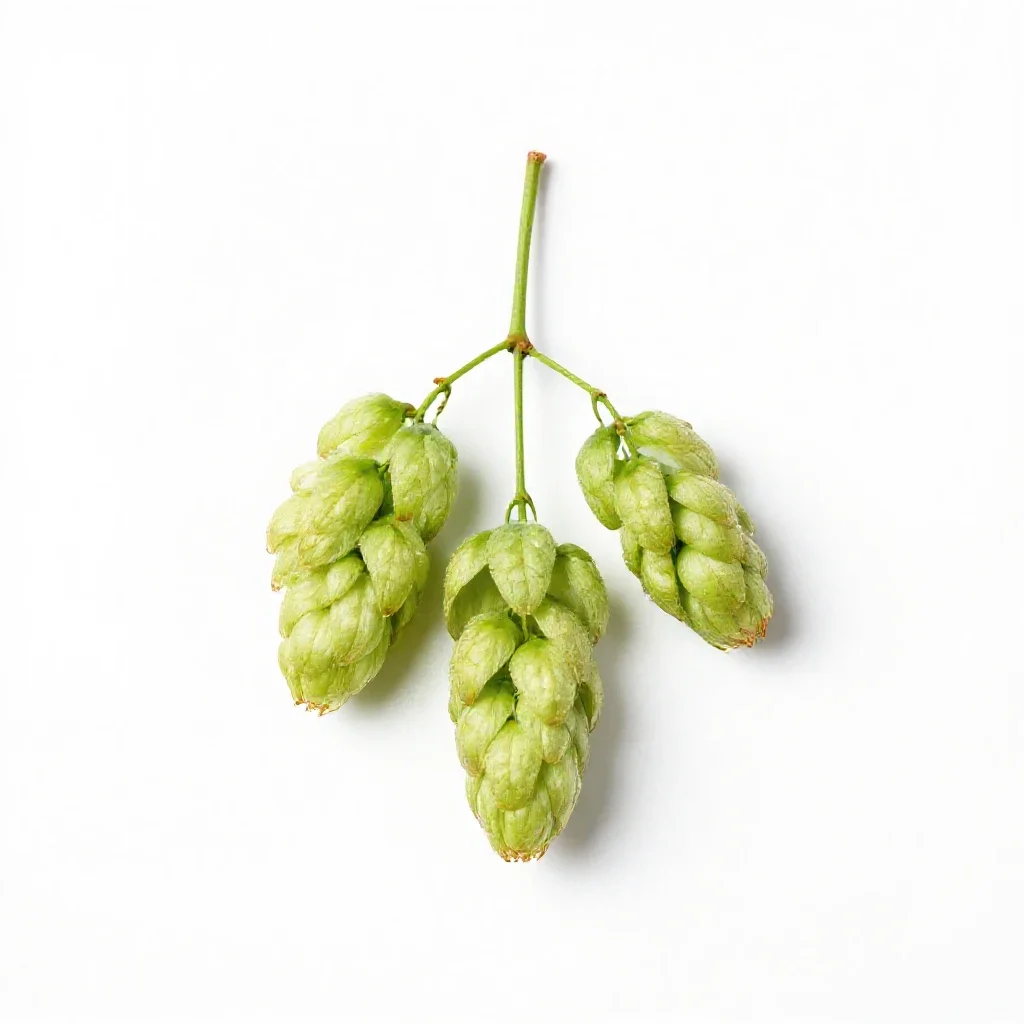 Hop hornbeam isolated on a white background