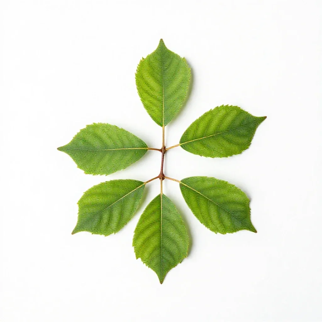 Hornbeam isolated on a white background