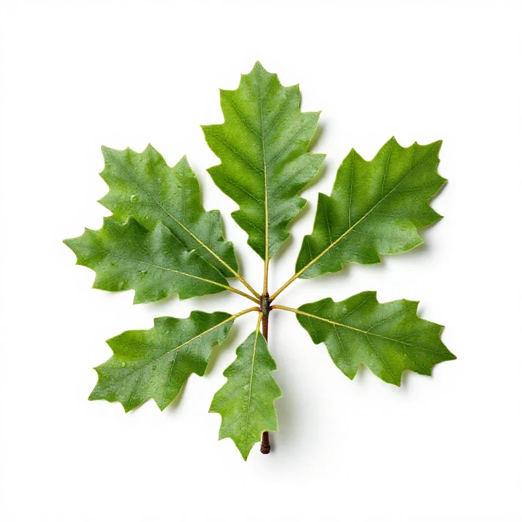 Laurel oak isolated on a white background