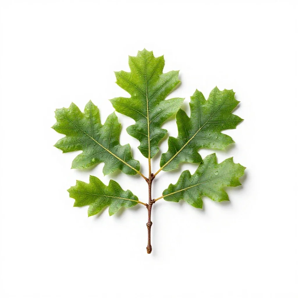Live oak isolated on a white background