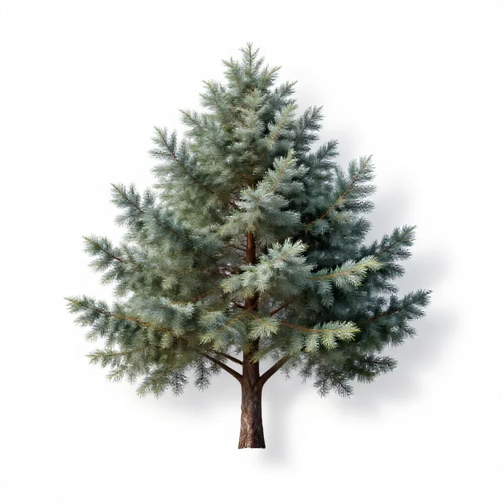 Looking glass tree isolated on a white background