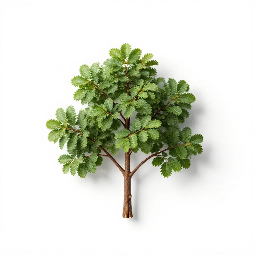 Manna gum isolated on a white background
