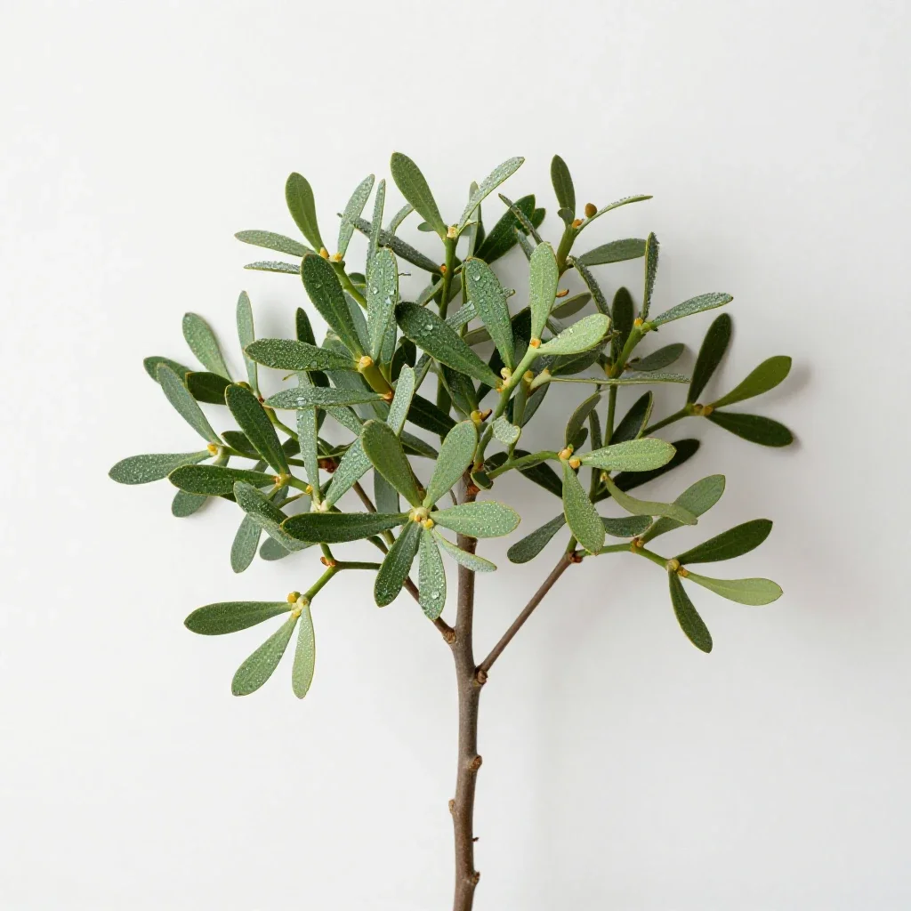 Mistletoe fig isolated on a white background