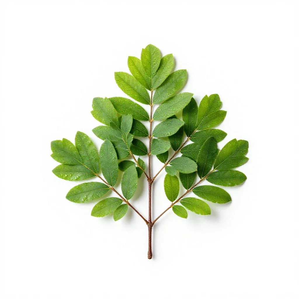 Myrtaceous tree isolated on a white background