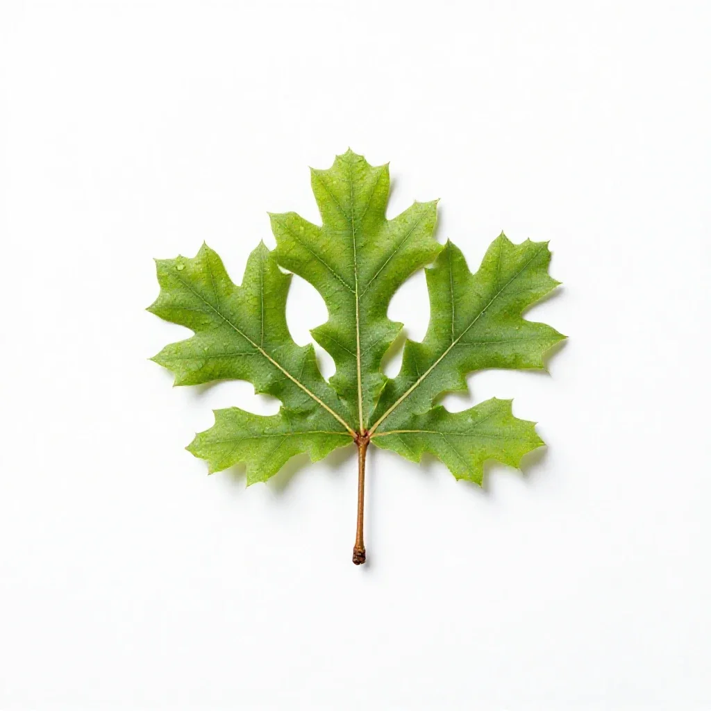 Post oak isolated on a white background