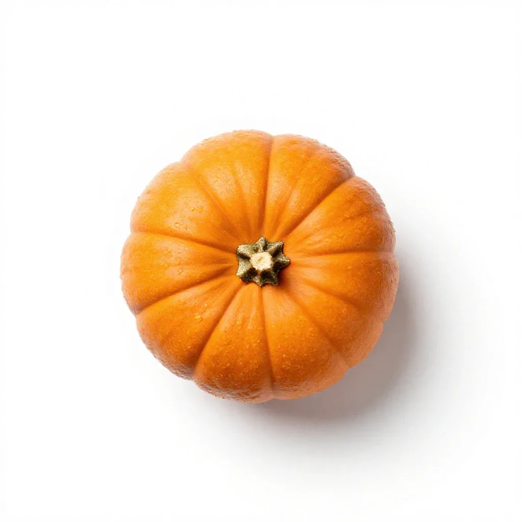 Pumpkin ash isolated on a white background